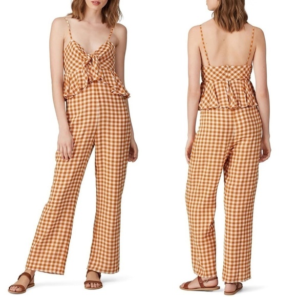 Saylor Laken Gingham Jumpsuit